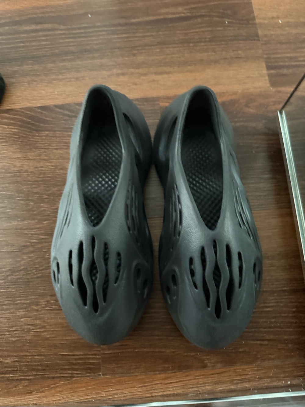 Yeezy Black Slip-On Ventilated Foam Shoes